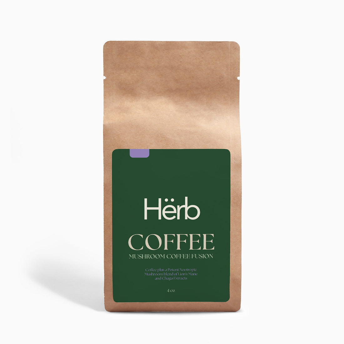 Mushroom Coffee Fusion – Lion’s Mane & Chaga  4oz by Hërb