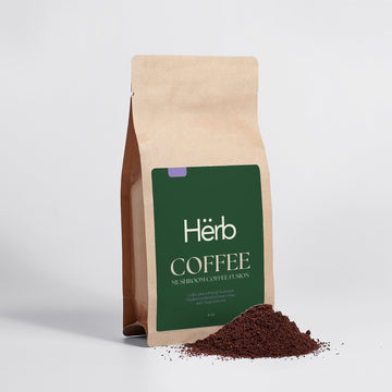 Mushroom Coffee Fusion – Lion’s Mane & Chaga  4oz by Hërb
